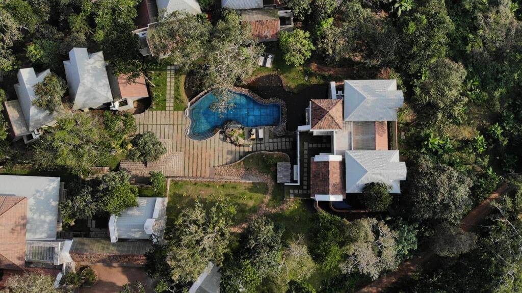 Luxury 5 star hotel nestled in the hills at a 5-star hotel in Munnar..