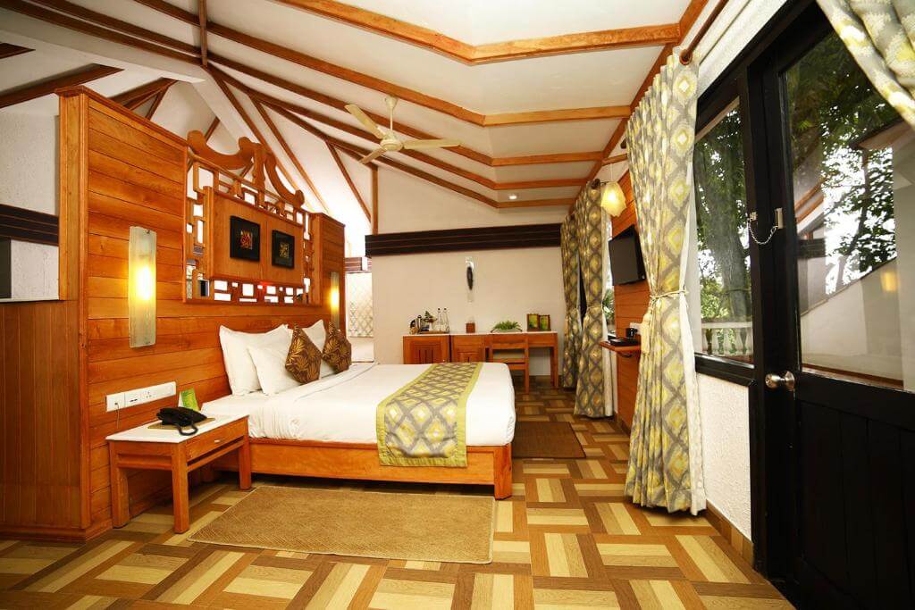 Luxurious villa interior at a top 5-star resort in Munnar.