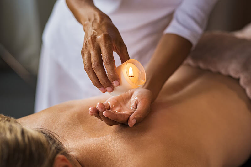 Relaxing spa treatment room at a 5-star resort in Munnar.