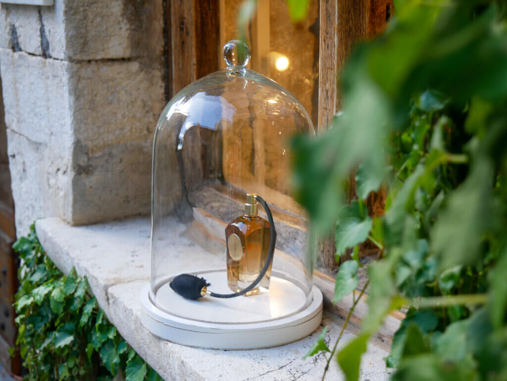 Artisan perfumes displayed at Godet Saint Paul de Vence
