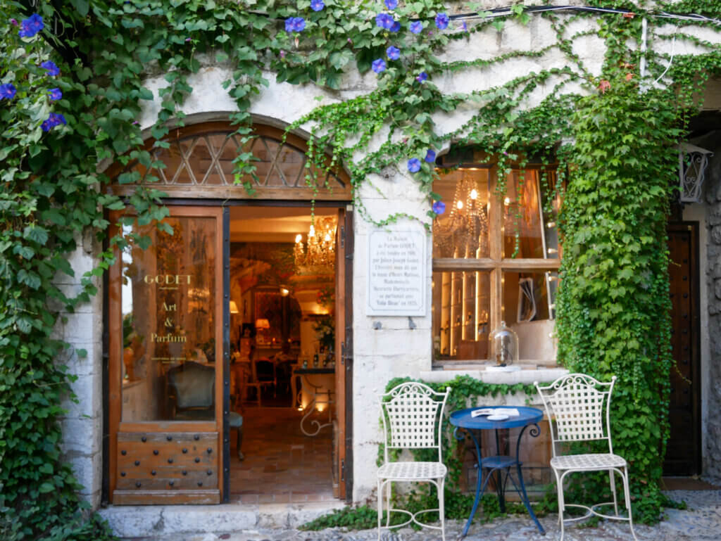 Shopfront of La Maison Godet Parfum in Saint Paul de Vence