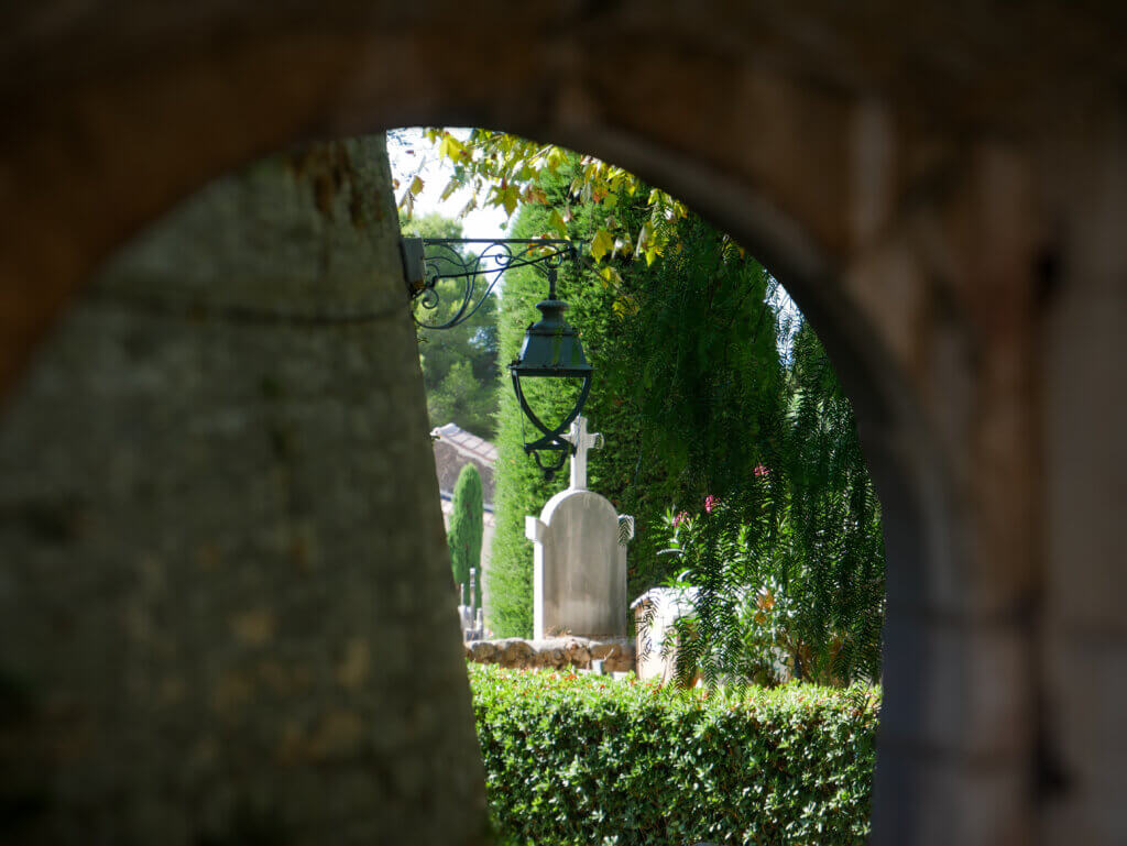 Quiet reflection at Saint Paul de Vence cemetery