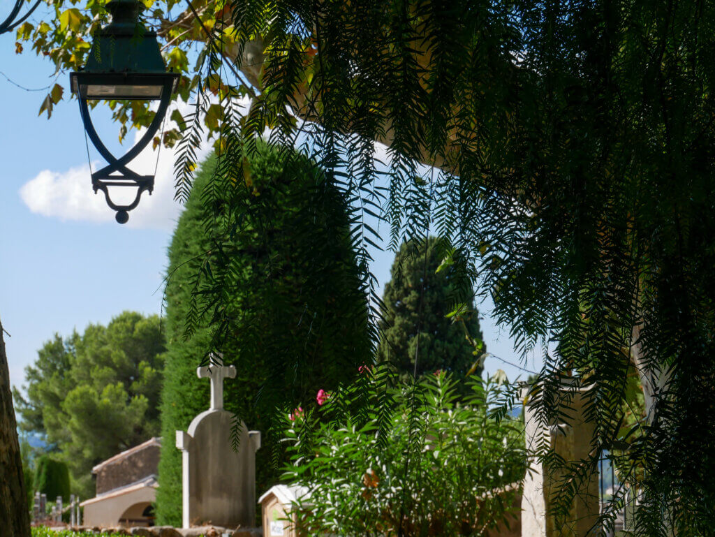 Peaceful cemetery view in Saint Paul de Vence