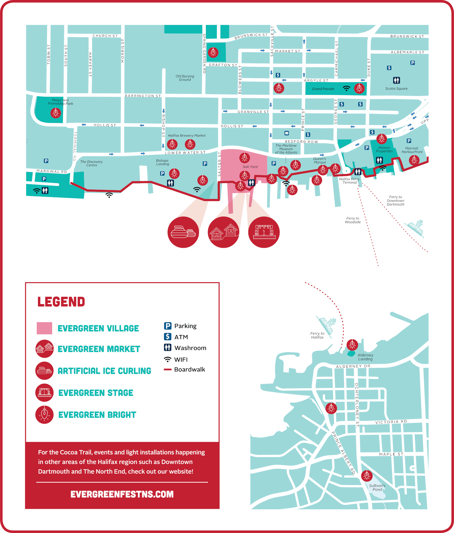Evergreen Bright Trail Map