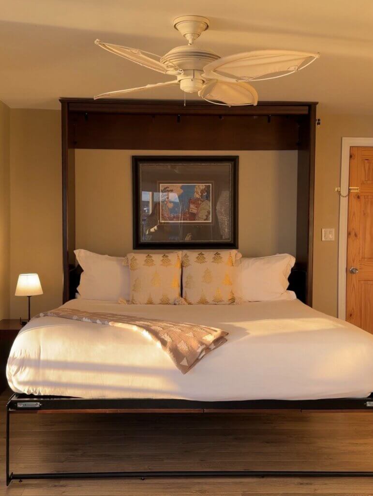 Interior of a suite in Albert's Inn in Shelburne, Nova Scotia.