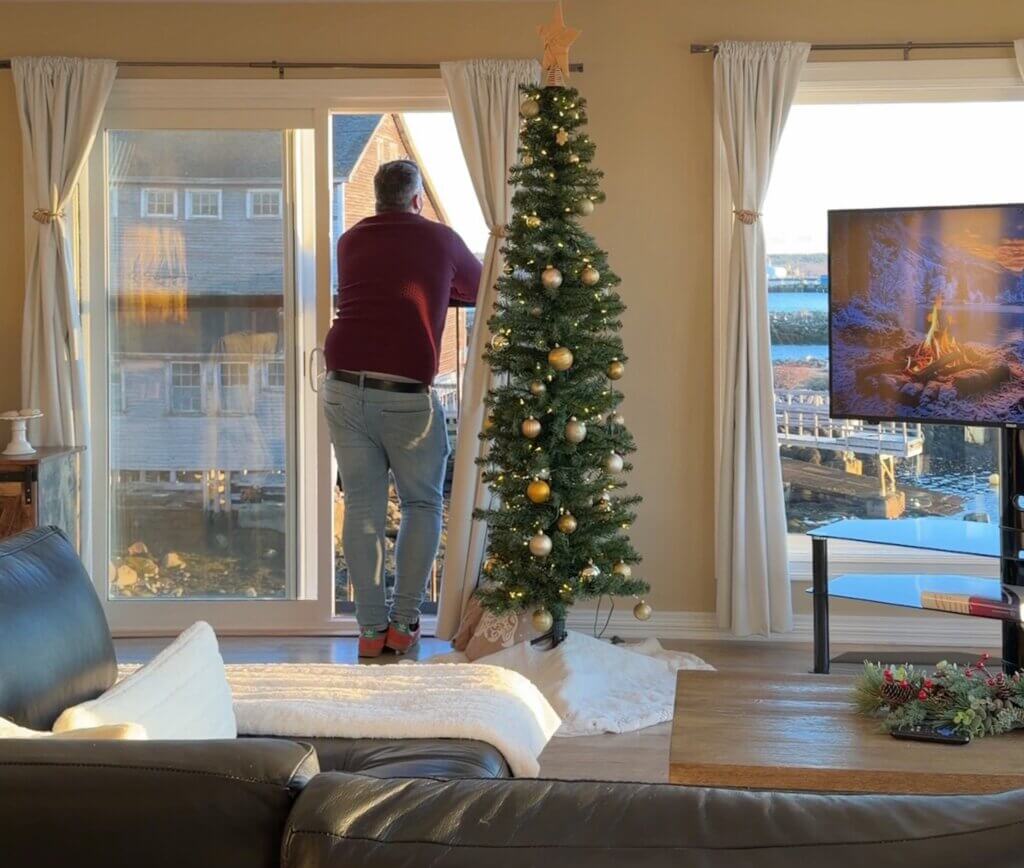 Interior of a suite in Albert's Inn in Shelburne, Nova Scotia.