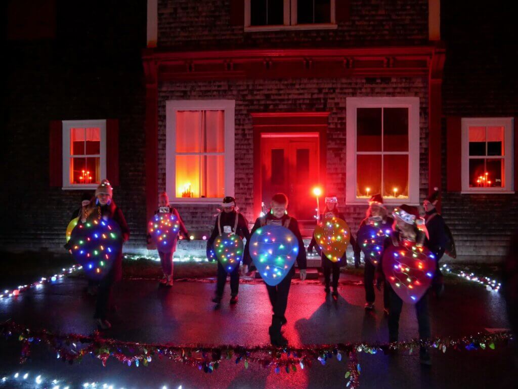 Perormers at Miracle on Dock Street during Christmas in Nova Scotia.