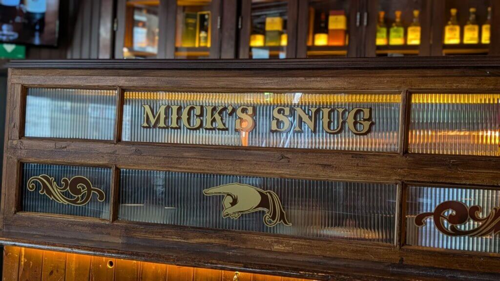 Mick's snug in M. Fitzgerald's Bar.