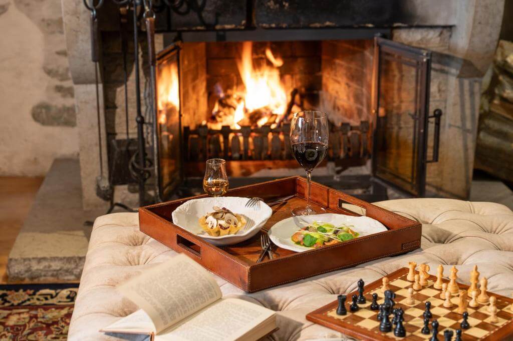 Interior of Schlössle Hotel a luxury hotel in Tallinn